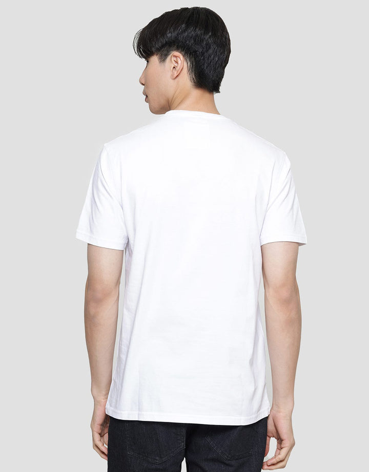Lois Phonograph Print Kaos Lengan Pendek Pria