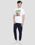 Lois Basic Casual Print Kaos Pria