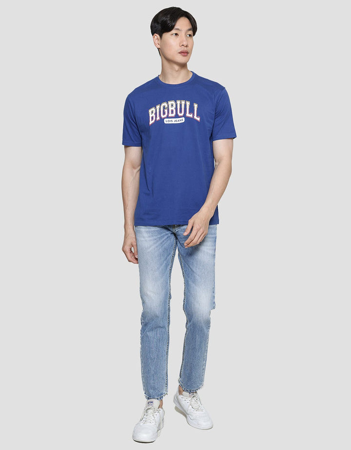 Lois Basic Logo Print Kaos Casual Pria