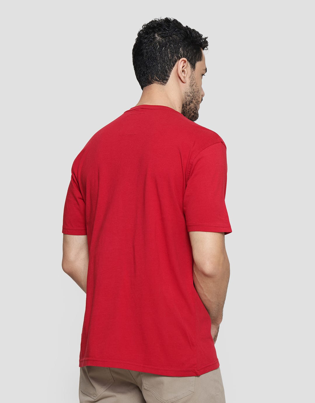Lois Casual Print Kaos Lengan Pendek Pria