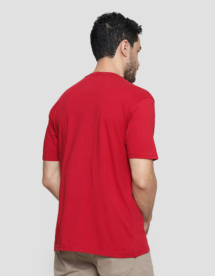 Lois Casual Print Kaos Lengan Pendek Pria