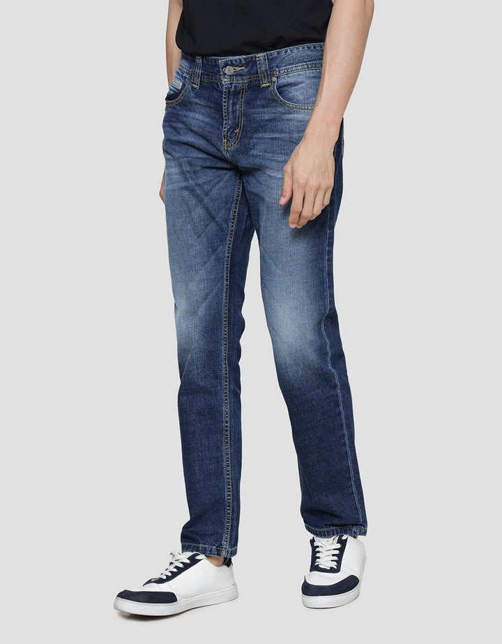 Lois Slim Fit Washed Celana Jeans Pria