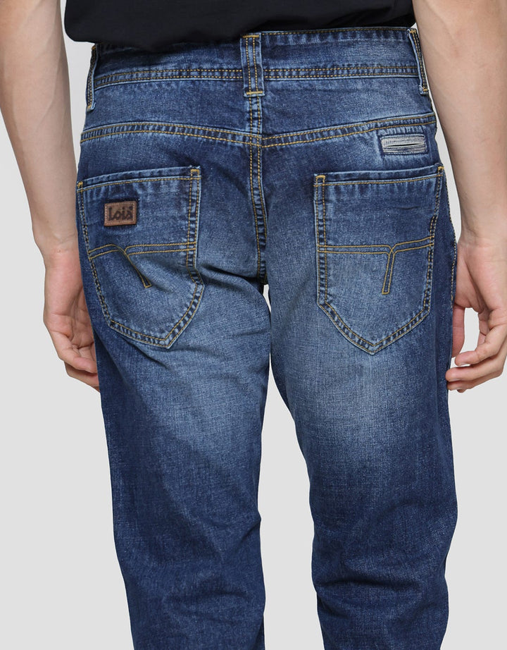 Lois Slim Fit Washed Celana Jeans Pria