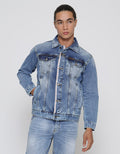 Lois Washed Accent Denim Jacket