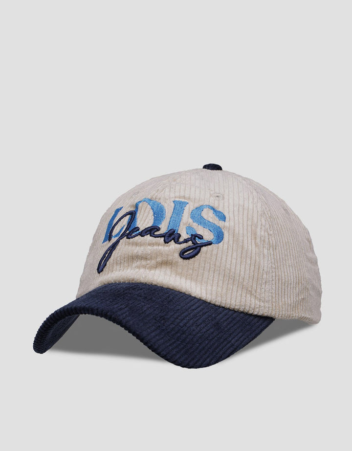 Lois Embroidery Wording Brand Casual Topi Pria