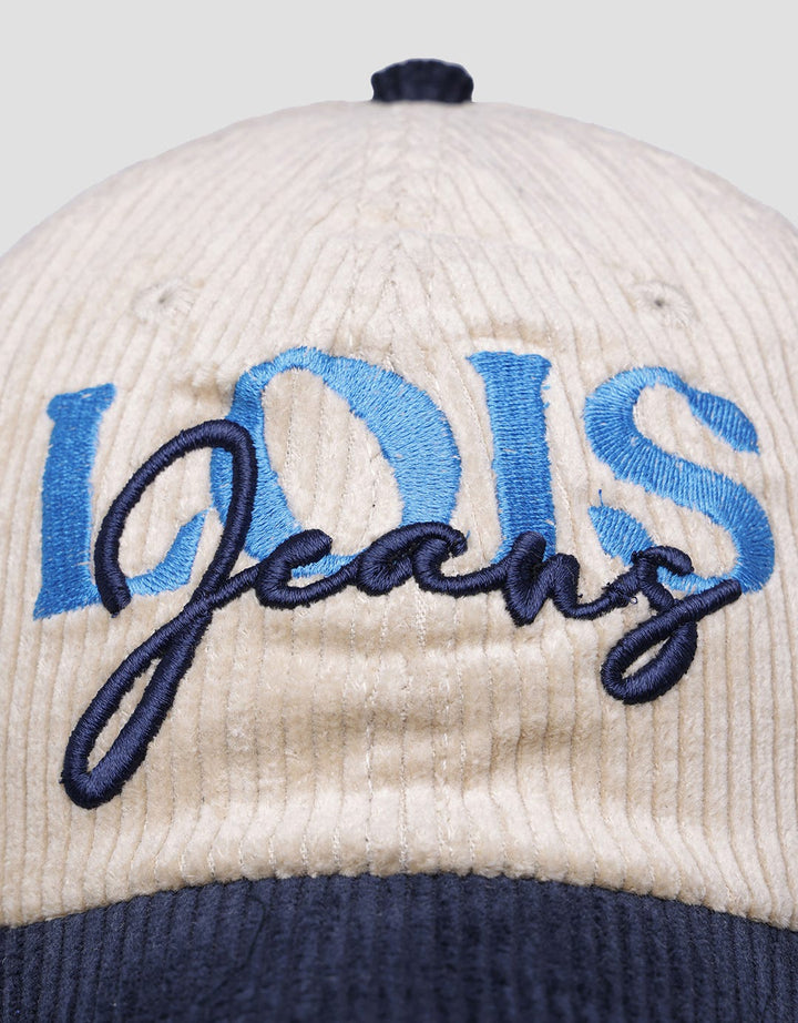 Lois Embroidery Wording Brand Casual Topi Pria