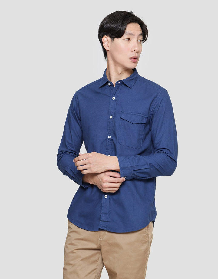 Lois Basic Kemeja Lengan Panjang Pria