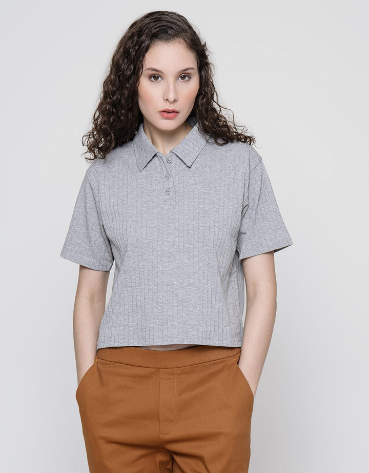 Details of Women's Open Placket Polo Shirt