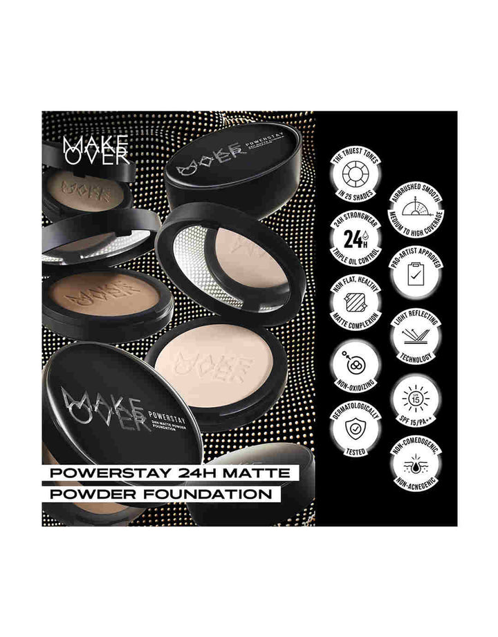 MAKE OVER Powerstay 24H Matte Powder Foundation N10 Marble 10 g