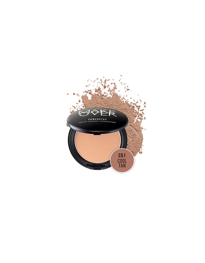 MAKE OVER Powerstay 24H Matte Powder Foundation C51 Cool Tan 10 g