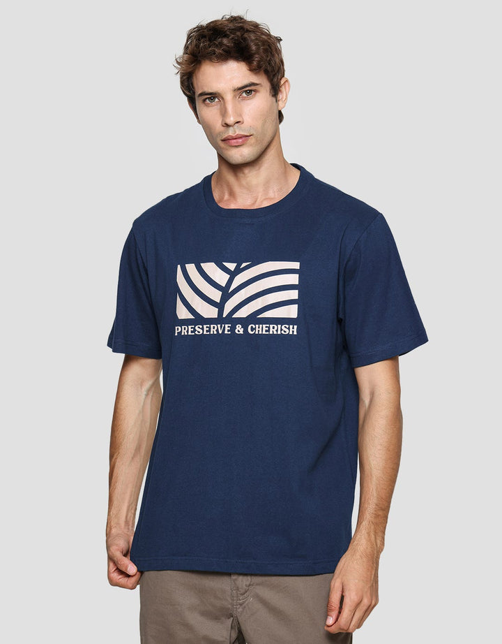 Nevada Men's Short Sleeve T-Shirt Preserve &amp; Cherish Print