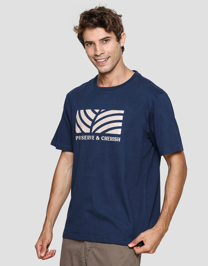 Nevada Men's Short Sleeve T-Shirt Preserve &amp; Cherish Print