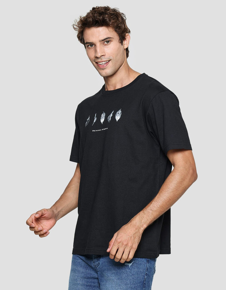 Nevada Men's Short Sleeve Leaf Print T-Shirt