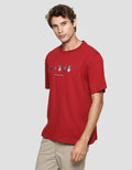 Nevada Kaos Lengan Pendek Pria Print Leaf