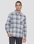 Nevada Men's Long Sleeve Shirt Print Check Flannel