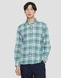 Nevada Checked Flannel Kemeja Lengan Panjang Pria
