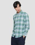 Nevada Checked Flannel Kemeja Lengan Panjang Pria