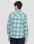 Nevada Checked Flannel Kemeja Lengan Panjang Pria