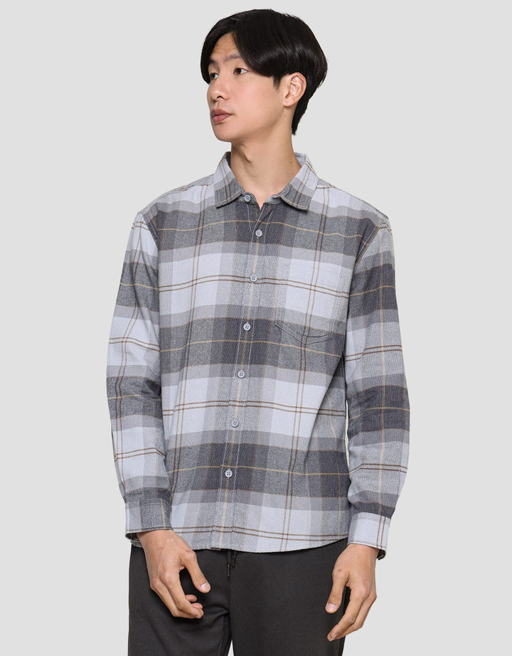 Nevada Kmls062 Checked Flannel Men's Shirt