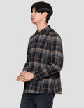 Nevada Kmls063 Checked Flannel Kemeja Pria