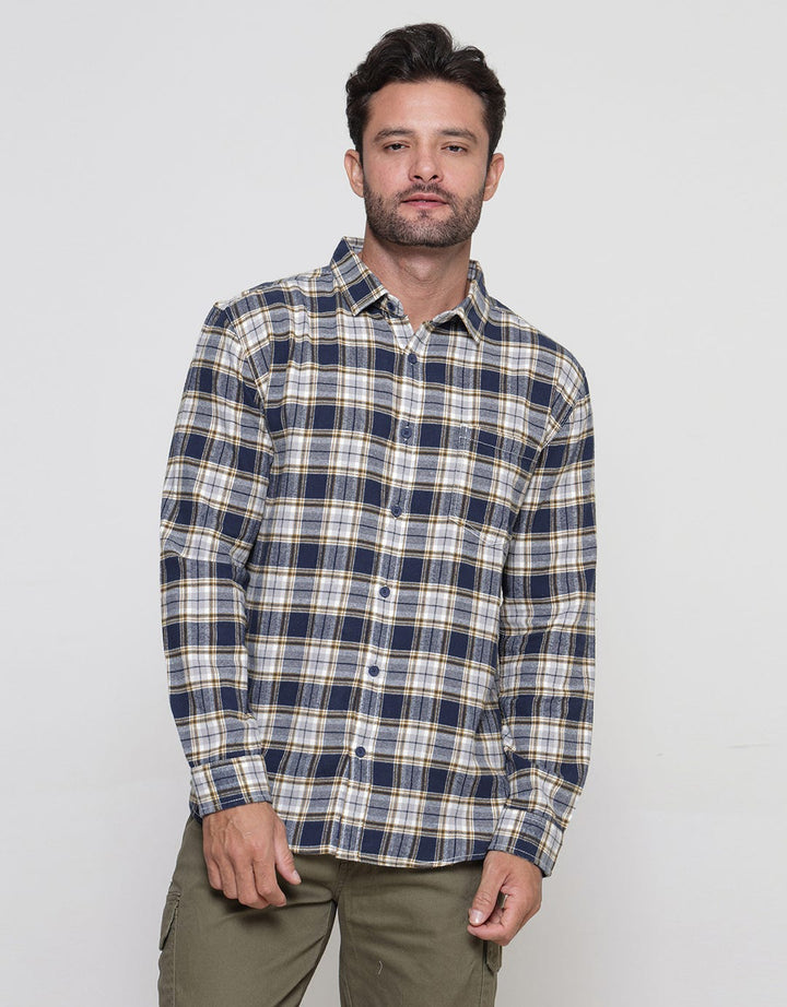Nevada Checked Flannel Kemeja Pria