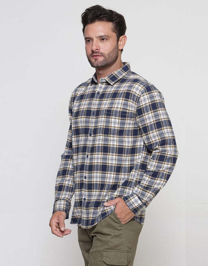 Nevada Checked Flannel Kemeja Pria