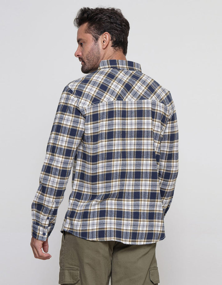 Nevada Checked Flannel Kemeja Pria