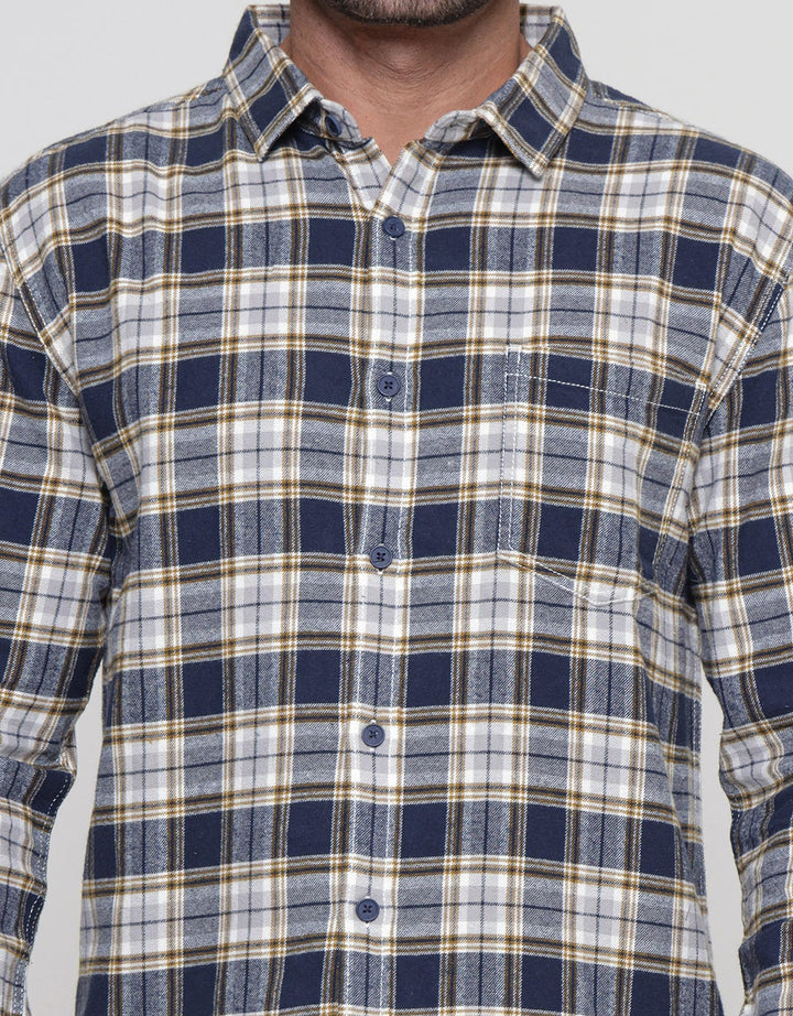 Nevada Checked Flannel Kemeja Pria