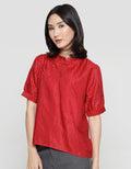 Connexion Cheongsam Satin Blouse Wanita