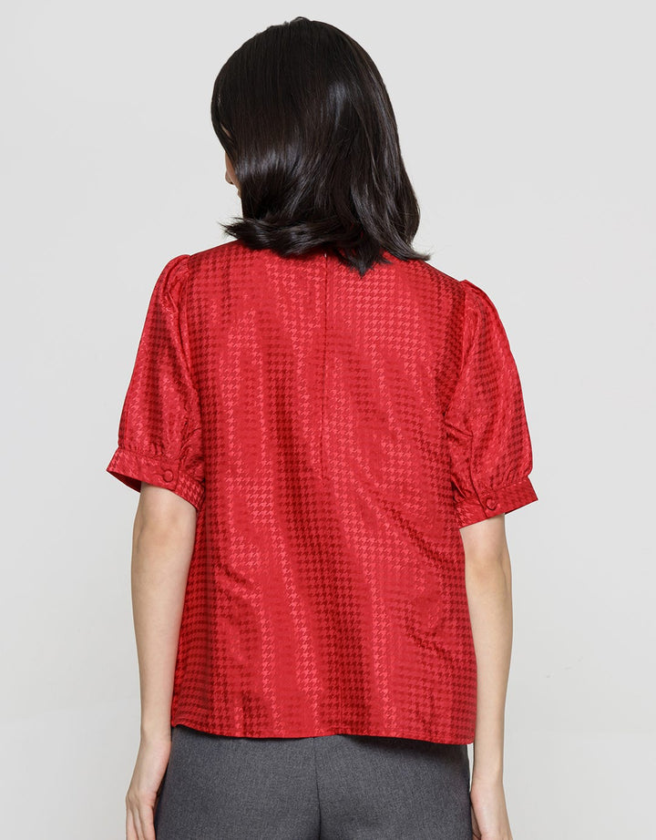 Connexion Cheongsam Satin Blouse Wanita