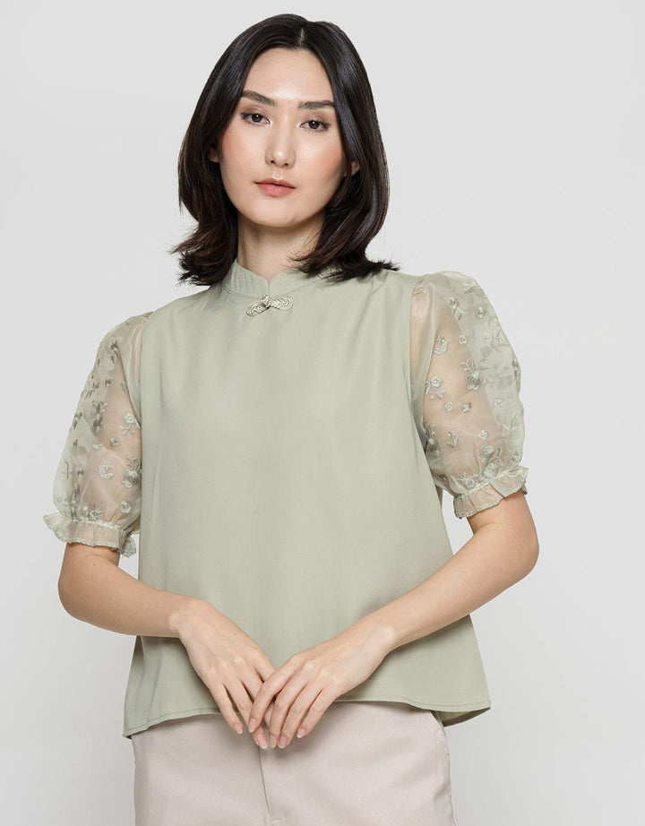 Connexion Cheongsam Blouse Wanita