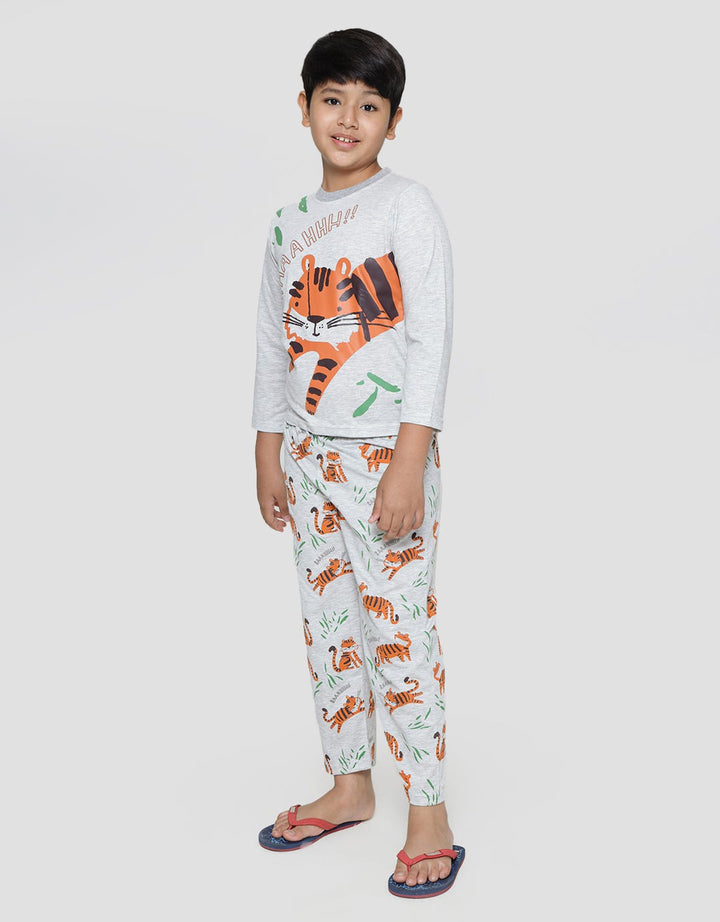 Kidz Too One Set Long Sleeve Long Pants Tiger Raaahhh