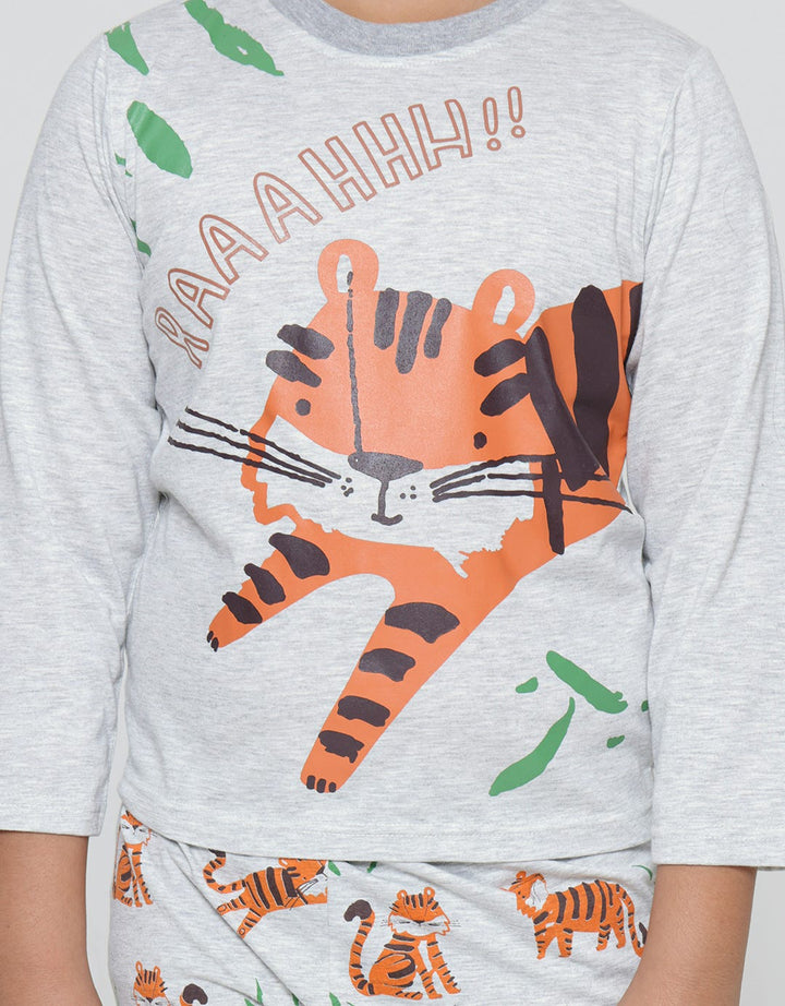 Kidz Too One Set Long Sleeve Long Pants Tiger Raaahhh