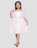 Donita Pearl Studded Dress Party Anak Perempuan