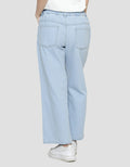 Nevada Wideleg Print Love Celana Denim Anak Perempuan