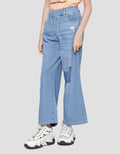 Nevada Celana Denim Wideleg Aplikasi Destroy Anak Perempuan