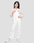 Nevada Ala Denim Ecru Celana Overall Denim Anak Perempuan