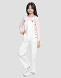 Nevada Ala Denim Ecru Celana Overall Denim Anak Perempuan
