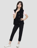 Nevada Vest Washed Jaket Denim Anak Perempuan