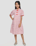 Sweet Miss Qipao Ruffle Midi Dress Anak Perempuan