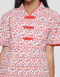 Sweet Miss Qipao Ruffle Midi Dress Anak Perempuan