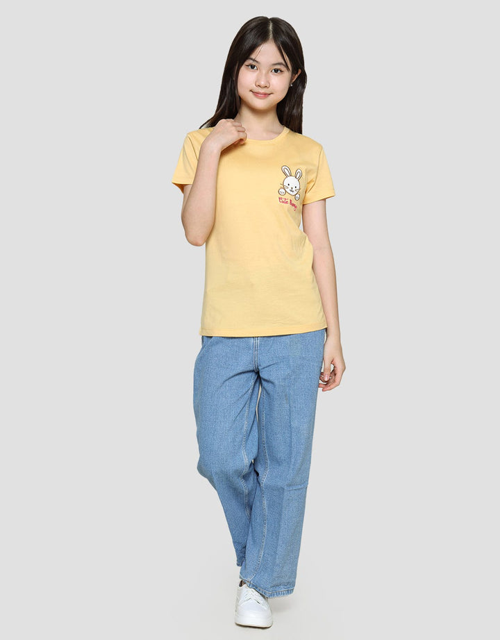 Aero Cute Bunny Girls Short Sleeve T-shirt