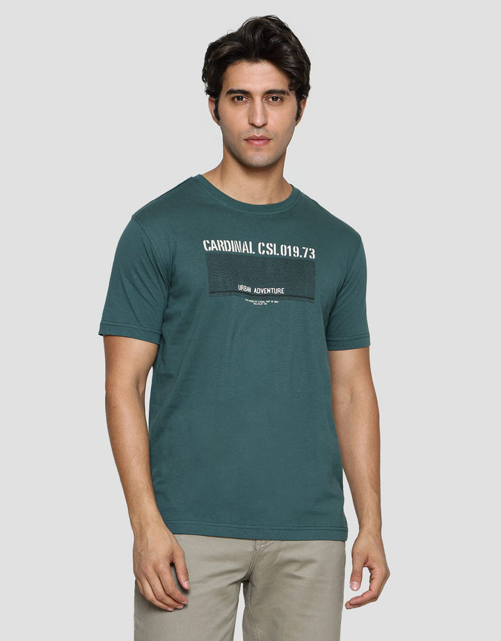 Cardinal Casual Men's Short Sleeve T-Shirt Urban Adventure Print
