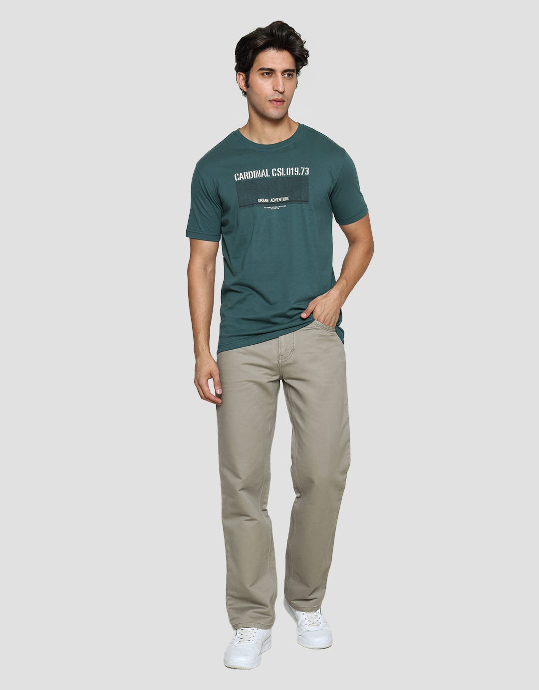 Cardinal Casual Men's Short Sleeve T-Shirt Urban Adventure Print