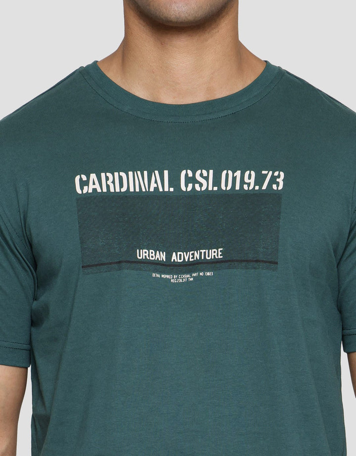 Cardinal Casual Men's Short Sleeve T-Shirt Urban Adventure Print