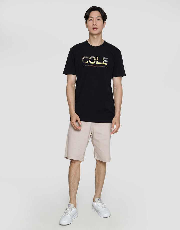 Cole Wording Forest Print Kaos Pria