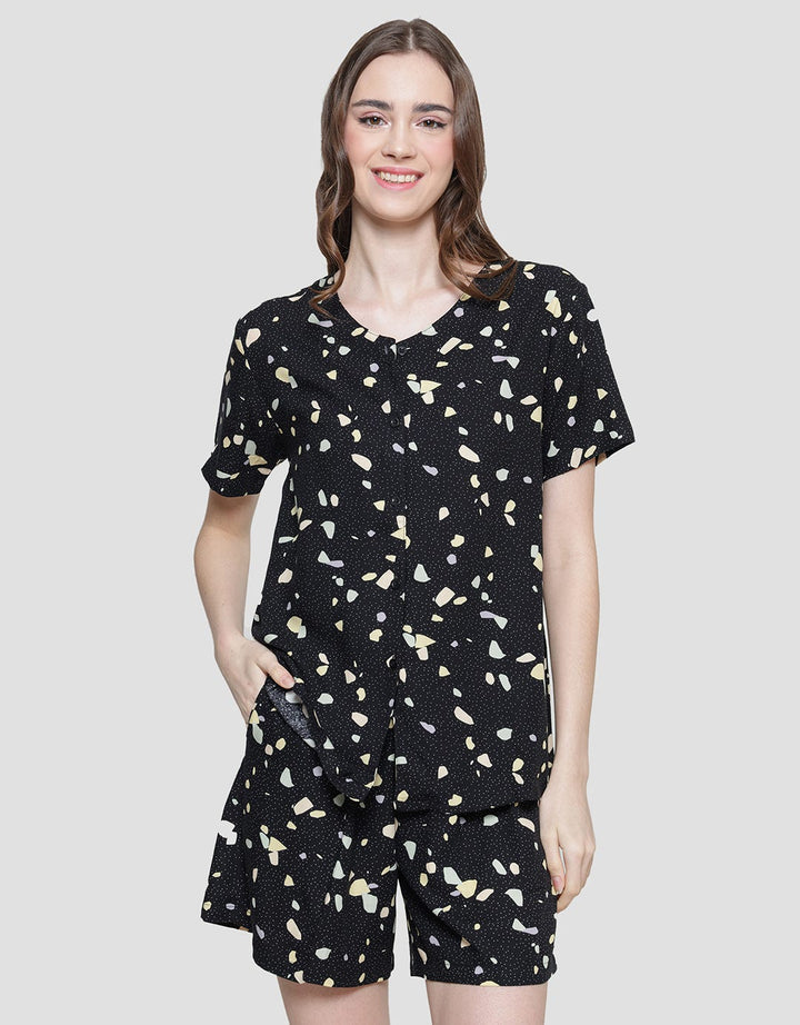 Nevada Piyama Set Wanita Prints Terrazo