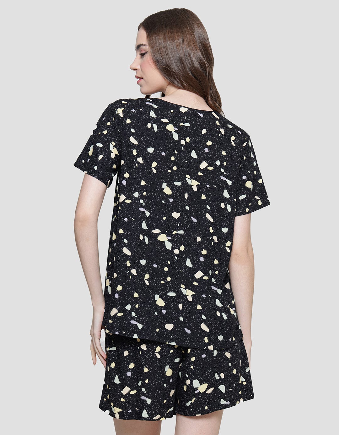 Nevada Piyama Set Wanita Prints Terrazo