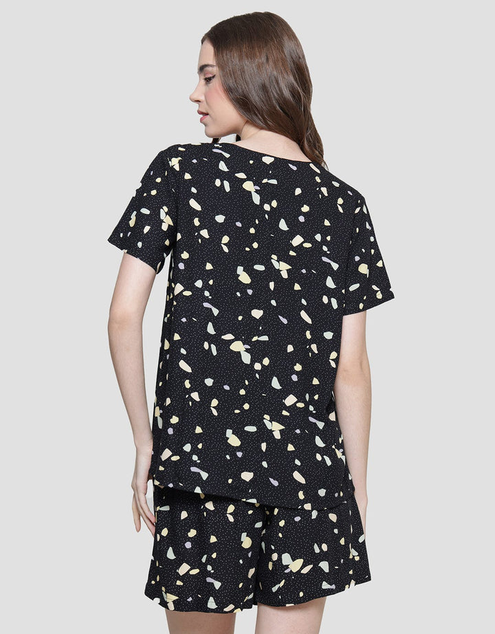 Nevada Piyama Set Wanita Prints Terrazo