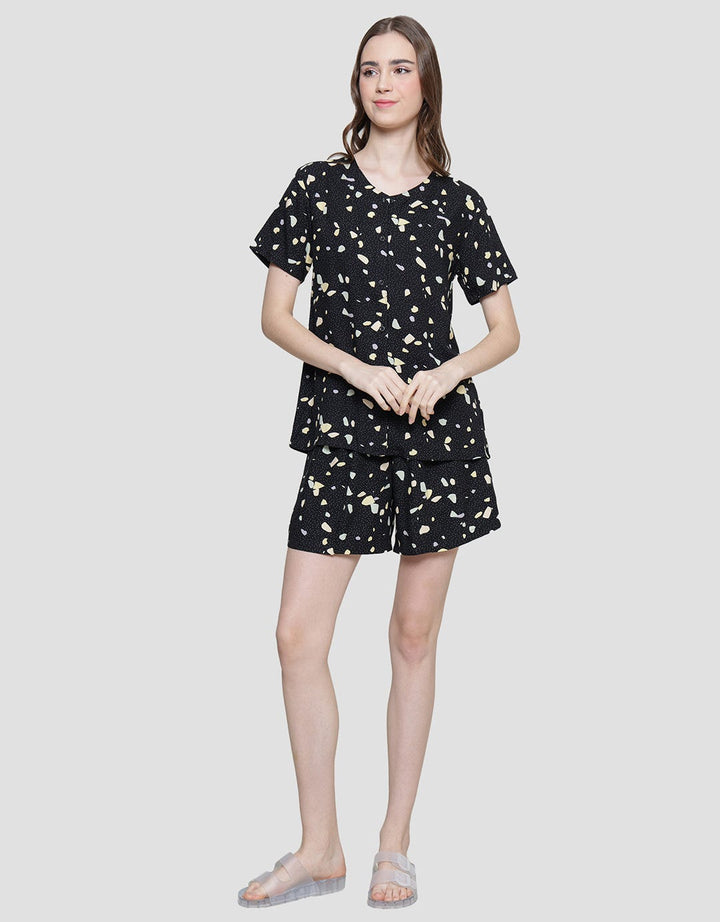 Nevada Piyama Set Wanita Prints Terrazo